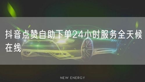 抖音点赞自助下单24小时服务全天候在线