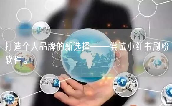 打造个人品牌的新选择——尝试小红书刷粉软件。