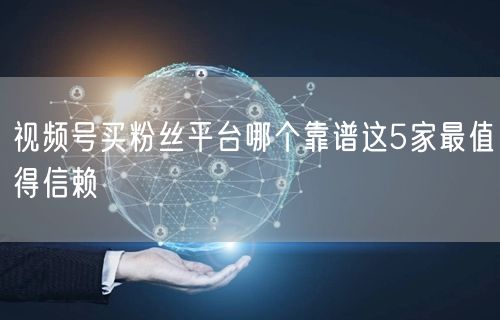 视频号买粉丝平台哪个靠谱这5家最值得信赖