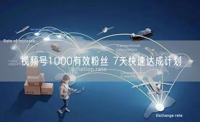 视频号1000有效粉丝 7天快速达成计划