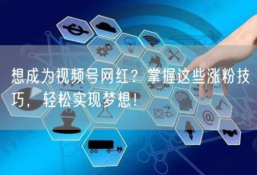 想成为视频号网红？掌握这些涨粉技巧，轻松实现梦想！